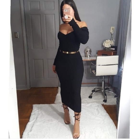 Dresses & Skirts - "Classy" Ribbed Maxi Dress NWOT